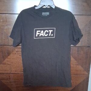 🖤💜 FACT. Black Short Sleeve Men's Tee LIKE NEW MEDIUM